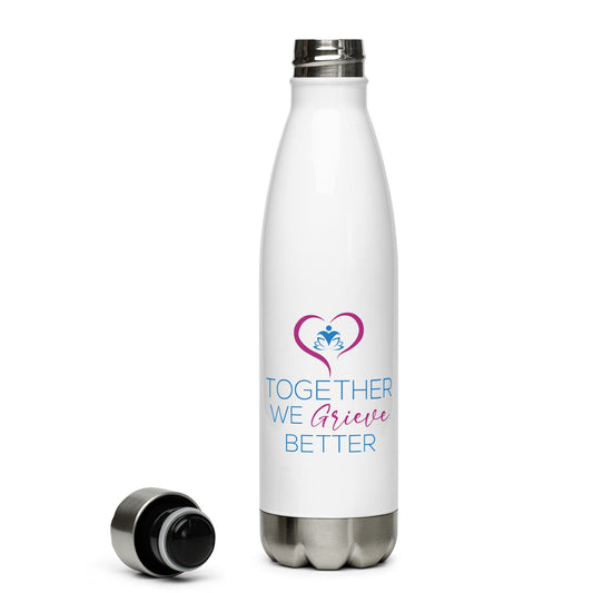 Together We Grieve Better Stainless steel water bottle