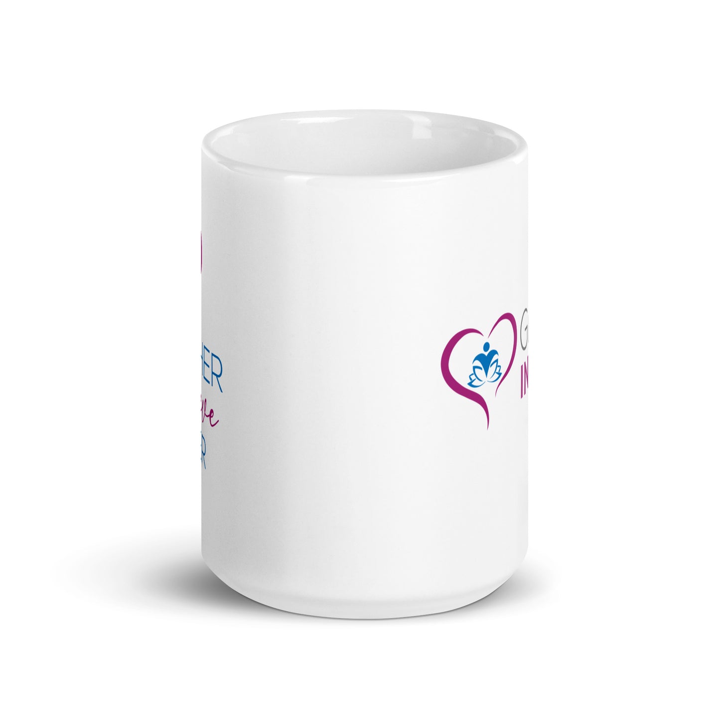 Together We Grieve Better White glossy mug