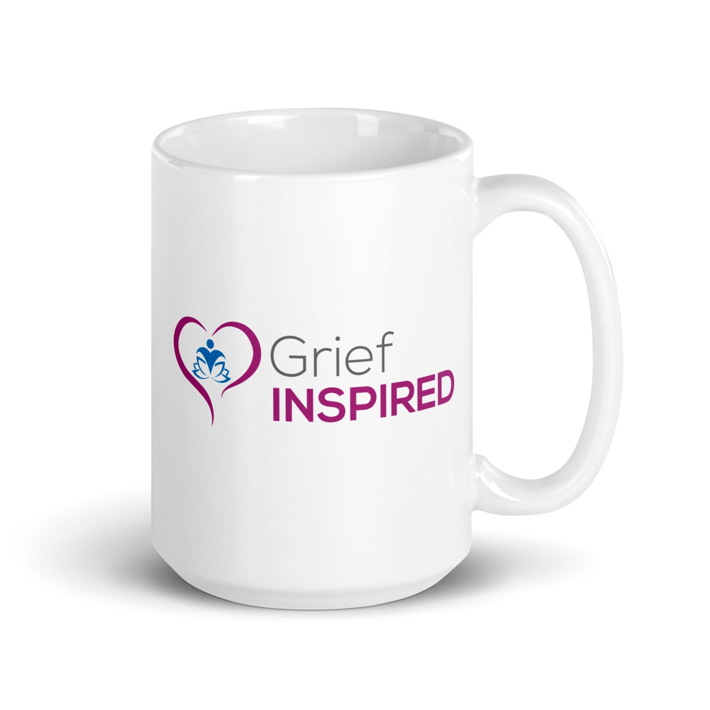 Get Your Grief Out White glossy mug