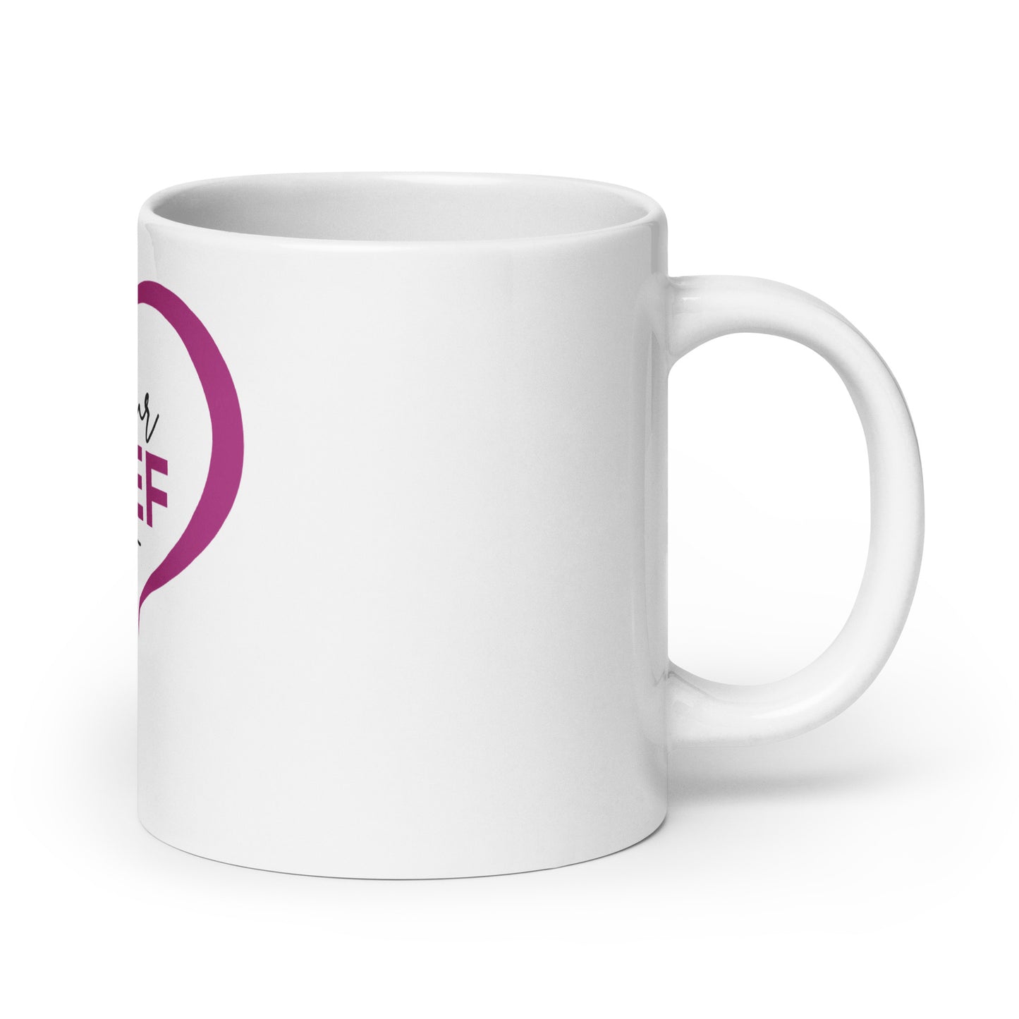 Get Your Grief Out White glossy mug