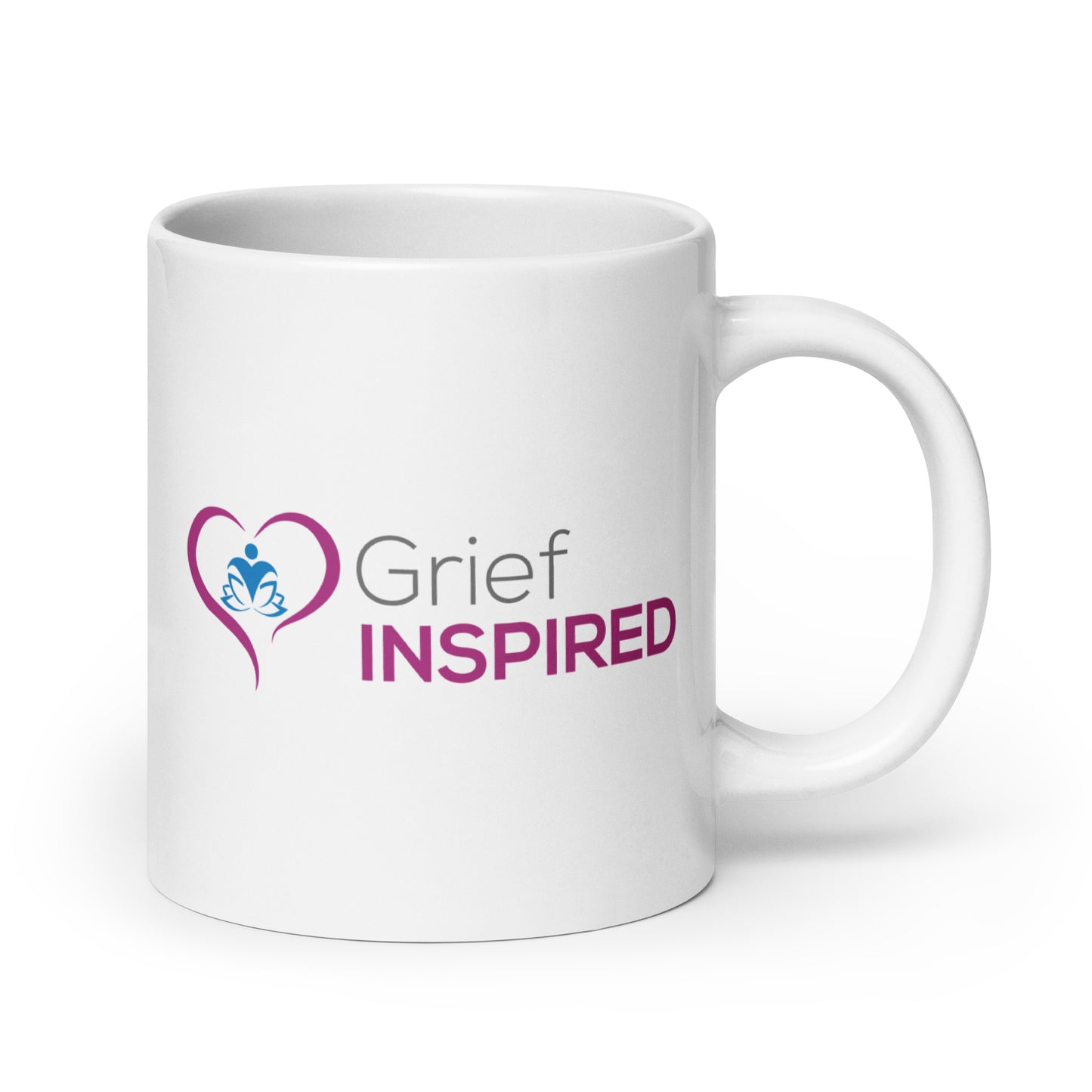 Together We Grieve Better White glossy mug